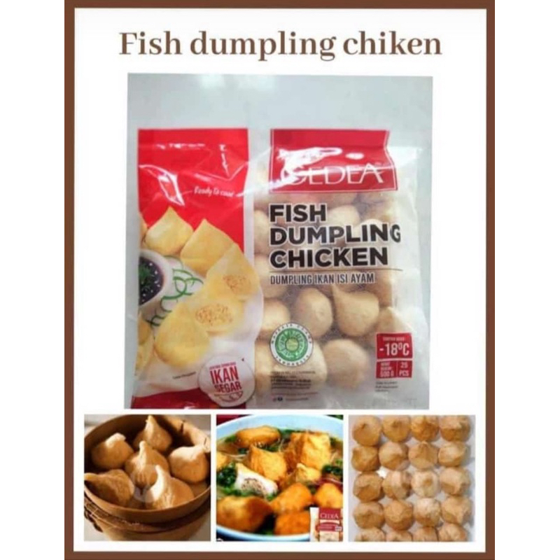 

Cedea Fish Dumpling Chicken 500 gr / Dumpling Ikan isi Ayam