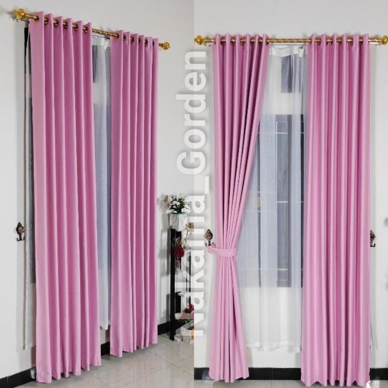 gorden jendela blackout minimalis L.130 x T.150-200cm