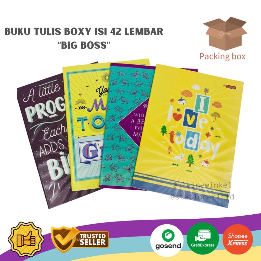 

Buku Tulis Boxy Big Boss 42 lembar 1 pcs ECER