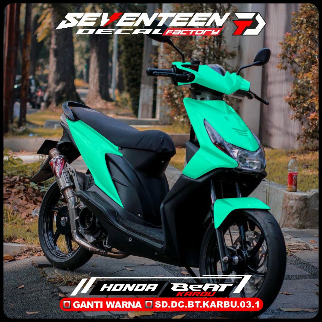 Decal Stiker BEAT KARBU full Body POLOS Sticker full Body Motor BEAT KARBU 03