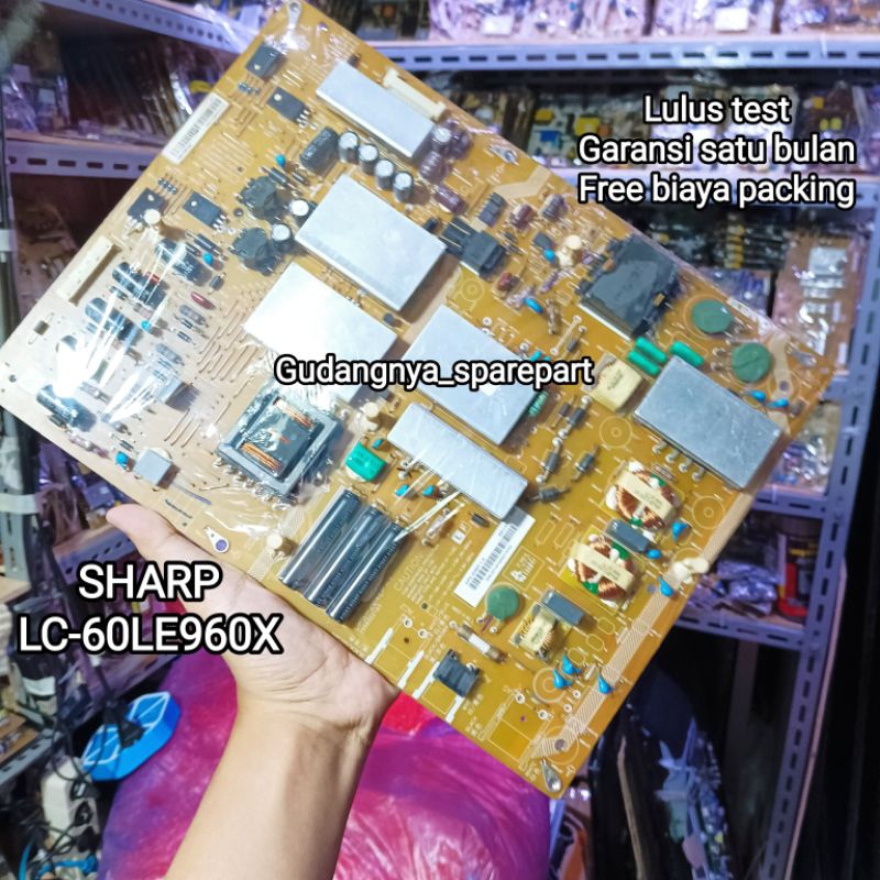 PSU REGULATOR SHARP LC-60LE960X LC 60LE960X POWER SUPPLY MESIN TV POWER SUPLAI
