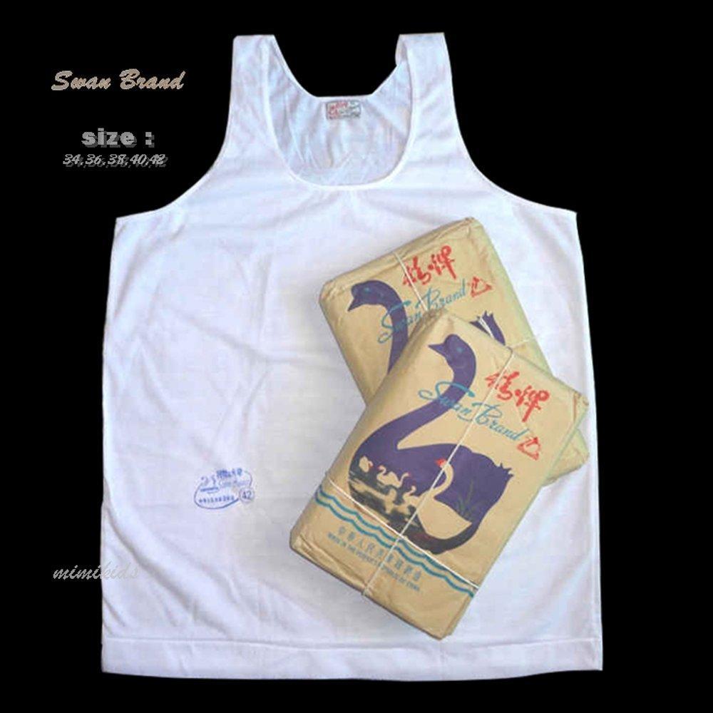 kaos singlet swanbran,dalaman pria singlet pria singlet bahan katun