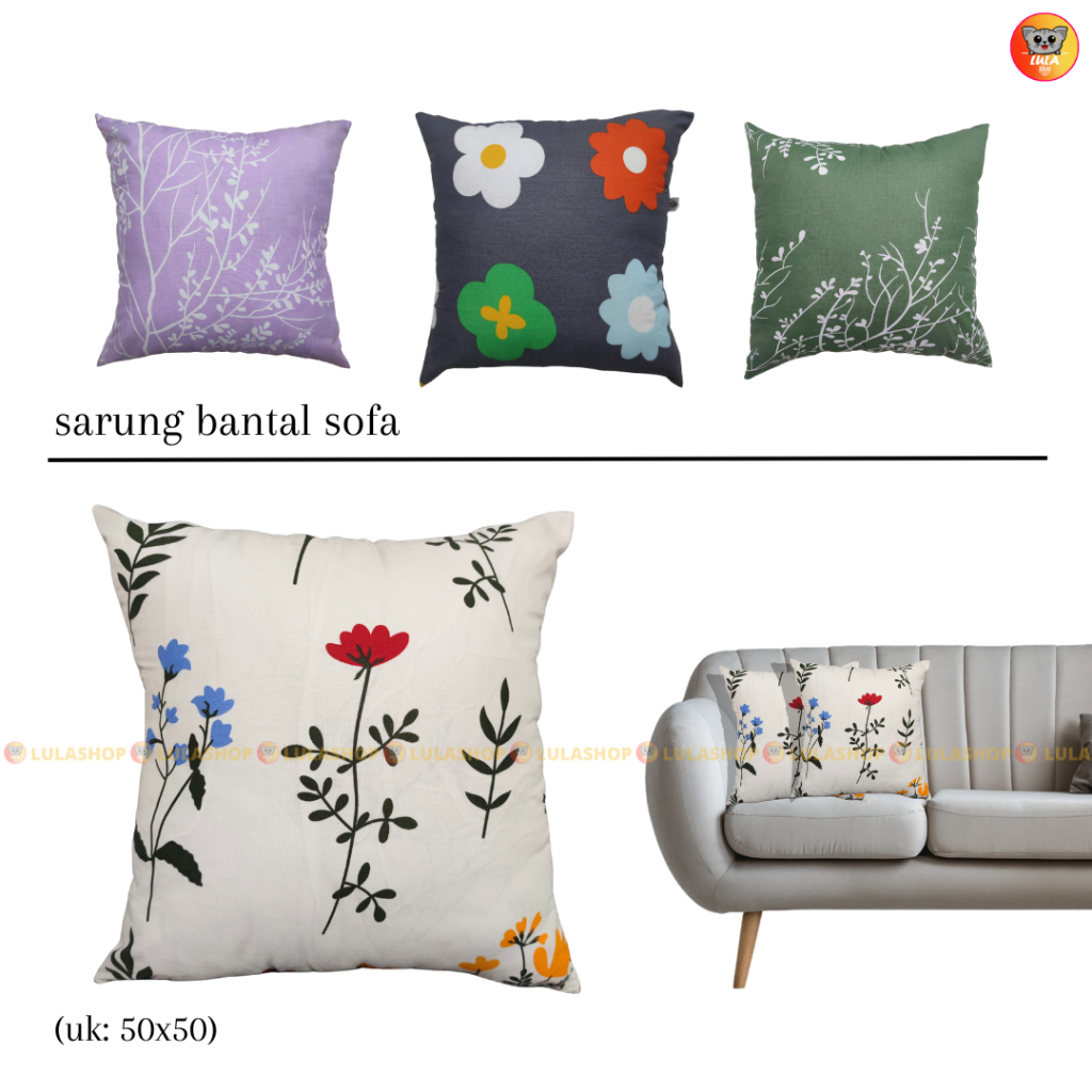Sarung Bantal Sofa 50x50 / Sarung Bantal Minimalis