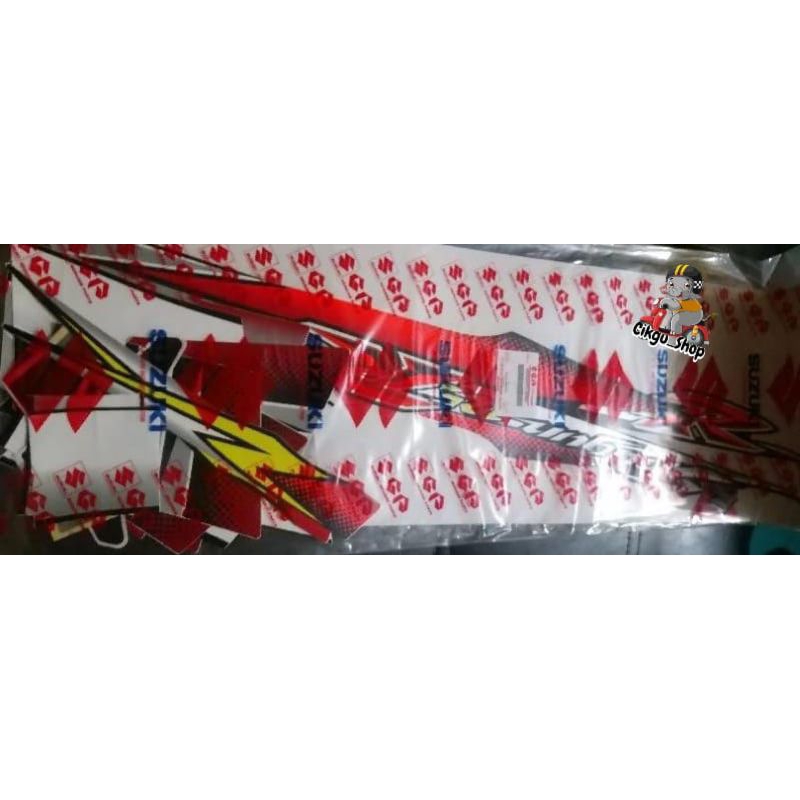 Striping Shogun Sp FD 125cc 2005, Merah Hitam SGP