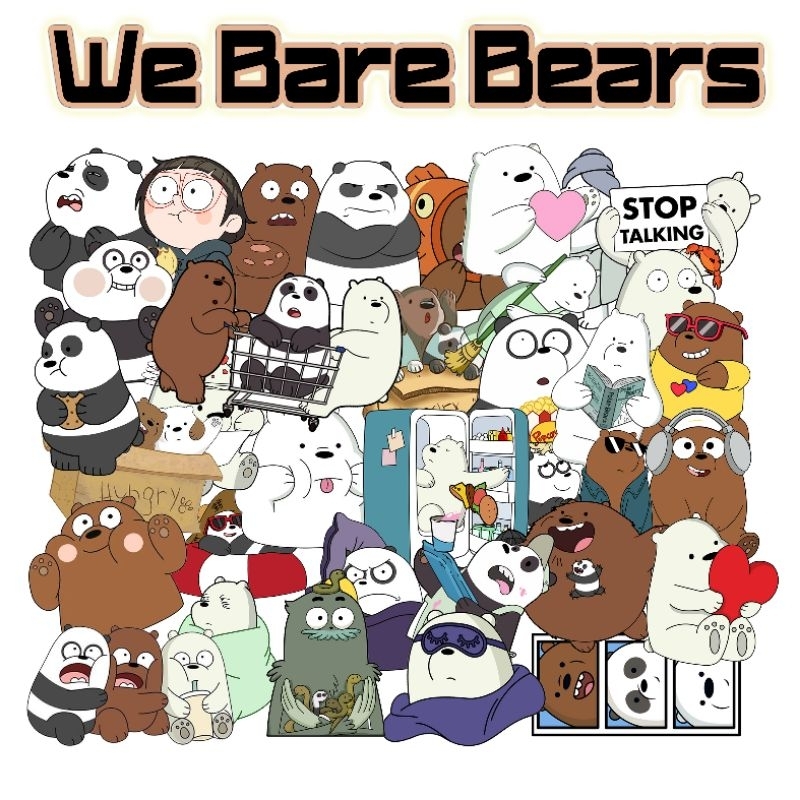 

Sticker We Bare Bears / Stiker Anime / Stiker tumblr / stiker unik / Stiker lucu / Notebook / Scrapbook