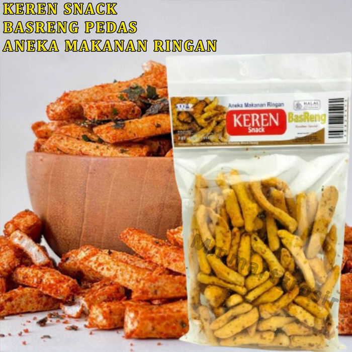 

Keren Snack / Basreng Pedas / Makanan Ringan Baso Goreng / 135gr