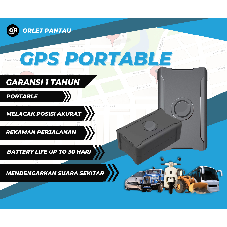 GPS Portable Pelacak Bisa Sadap Suara Pelacak Jarak Jauh Tanpa Kabel, GPS MURAH