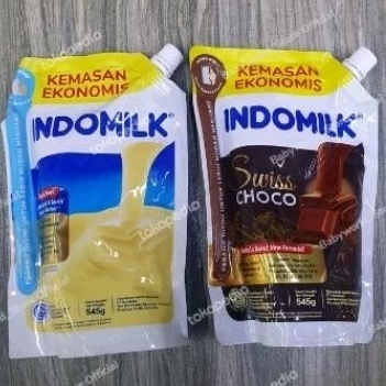 

Indomilk kemasan ekonomis susu kental manis PUTIH / COKLAT pouch 545ml