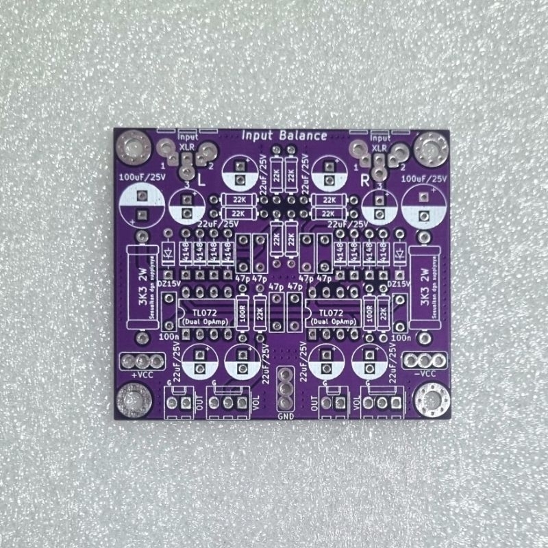 PCB Balance Input Stereo Fiber Double Layer