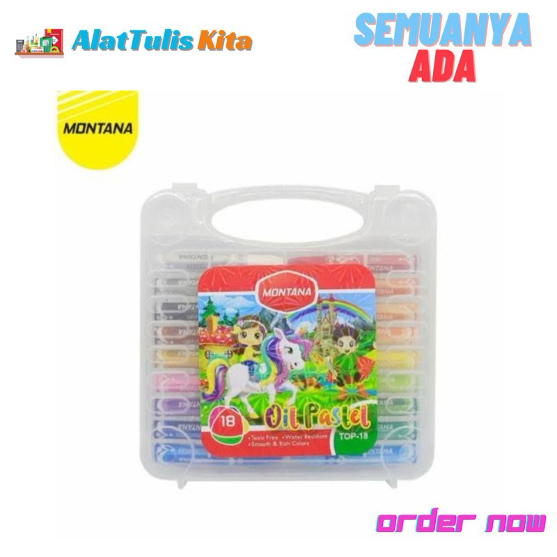 

Krayon MONTANA / Montana Oil Pastel TOP18B 18 Warna