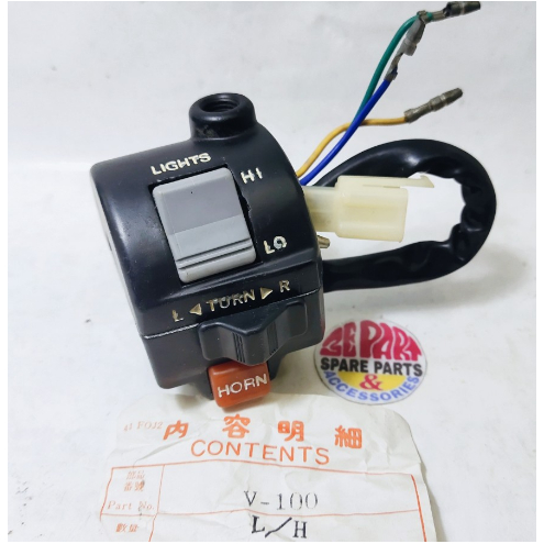 Saklar ALFA champ Kiri 8K Holder lampu klakson sen