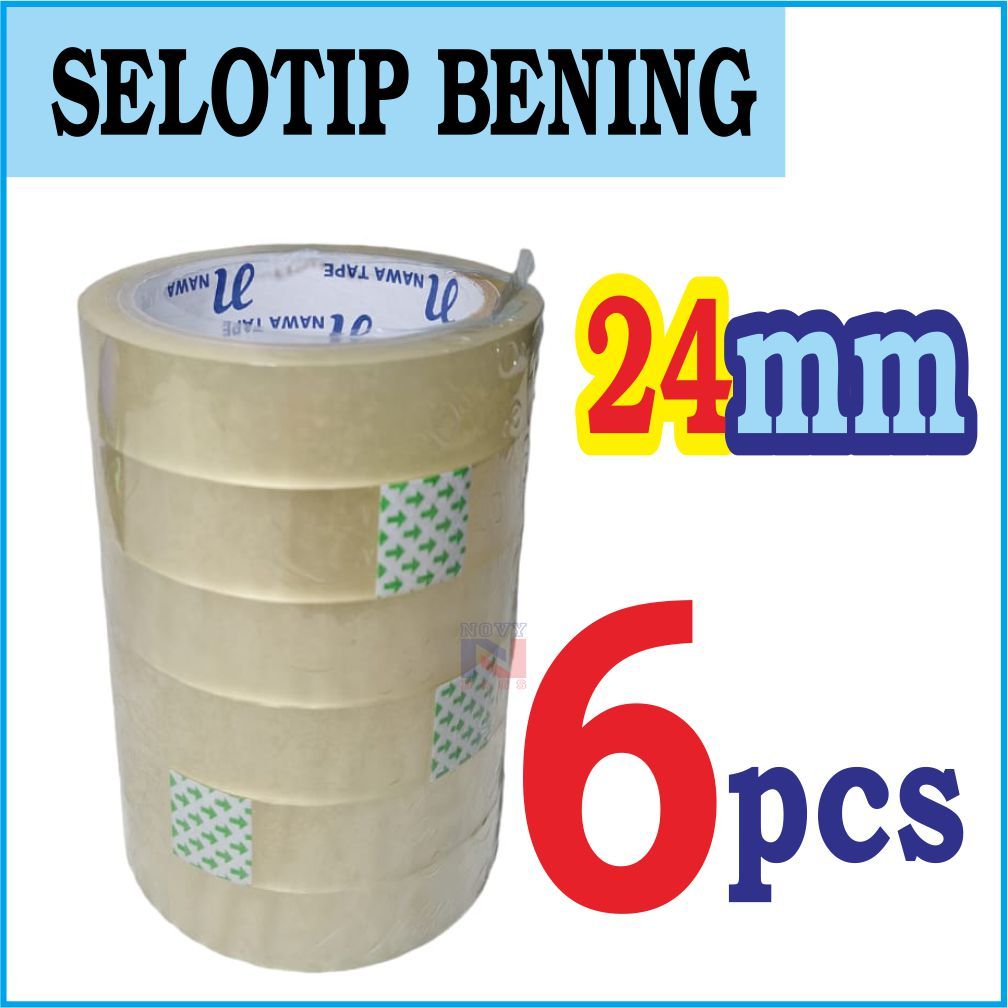 

MURAH BANGET!! HARGA 1 SLOP = 6 PCS/ROLL LAKBAN SOLASI SOLATIP 12MM & 24MM X 75 yard DIJAMIN TERBAIK