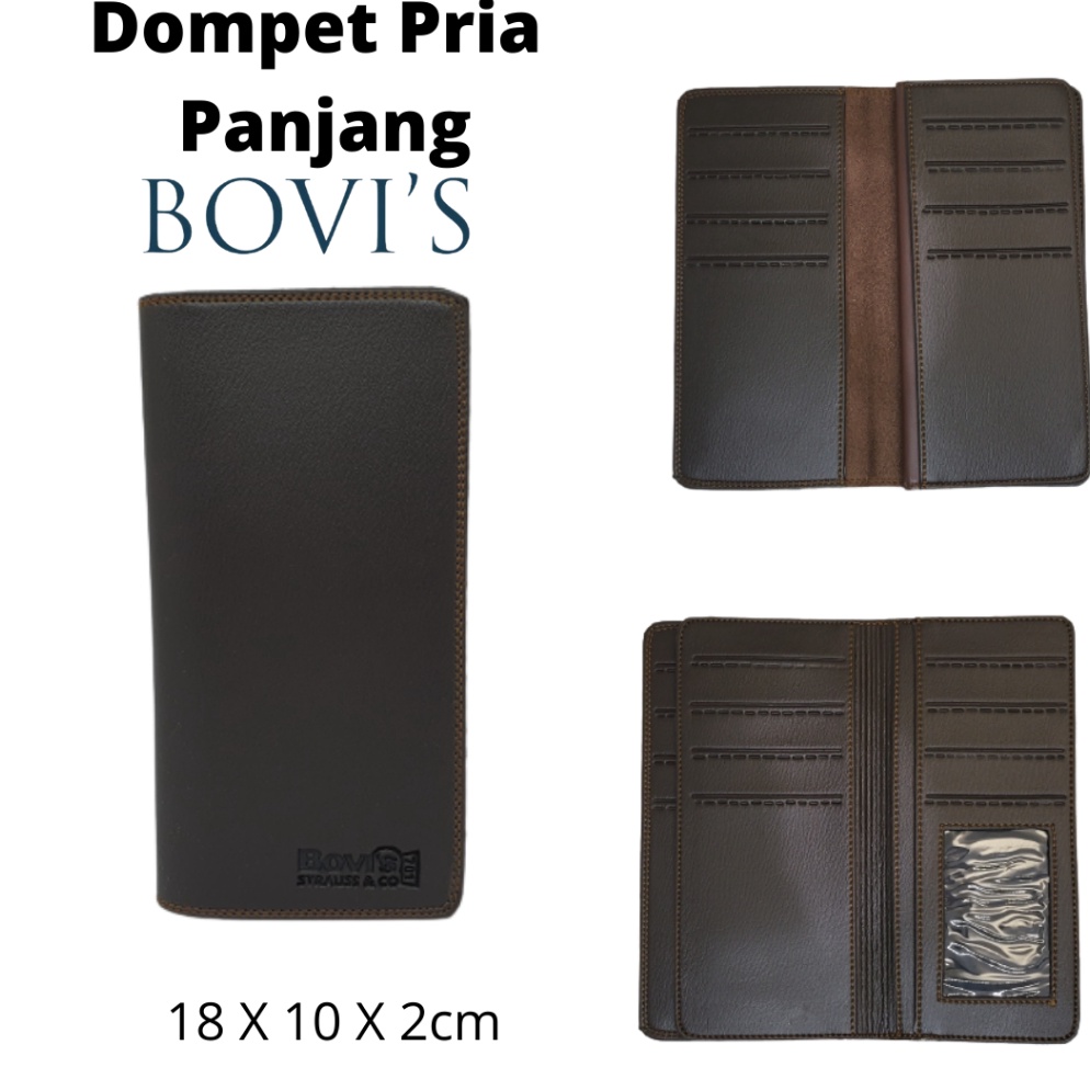 PAKET LENGKAP Dompet Pria Panjang Original Bovis Harga Murah Terjangkau Bahan Premium Berkualitas