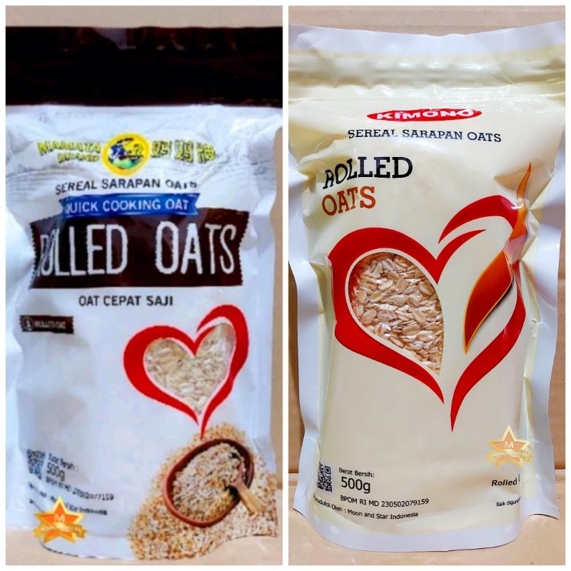 

SEREAL SARAPAN OATS | ROLLED OATS MAMATA BRAND 500gr | SARAPAN | GANDUM | OATS CEPAT SAJI | MAMATA
