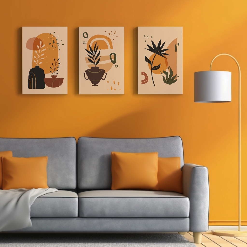 Hiasan Dinding kamar rumah gambar bunga minimalis Modern Aesthetic Flower Minimalism 005