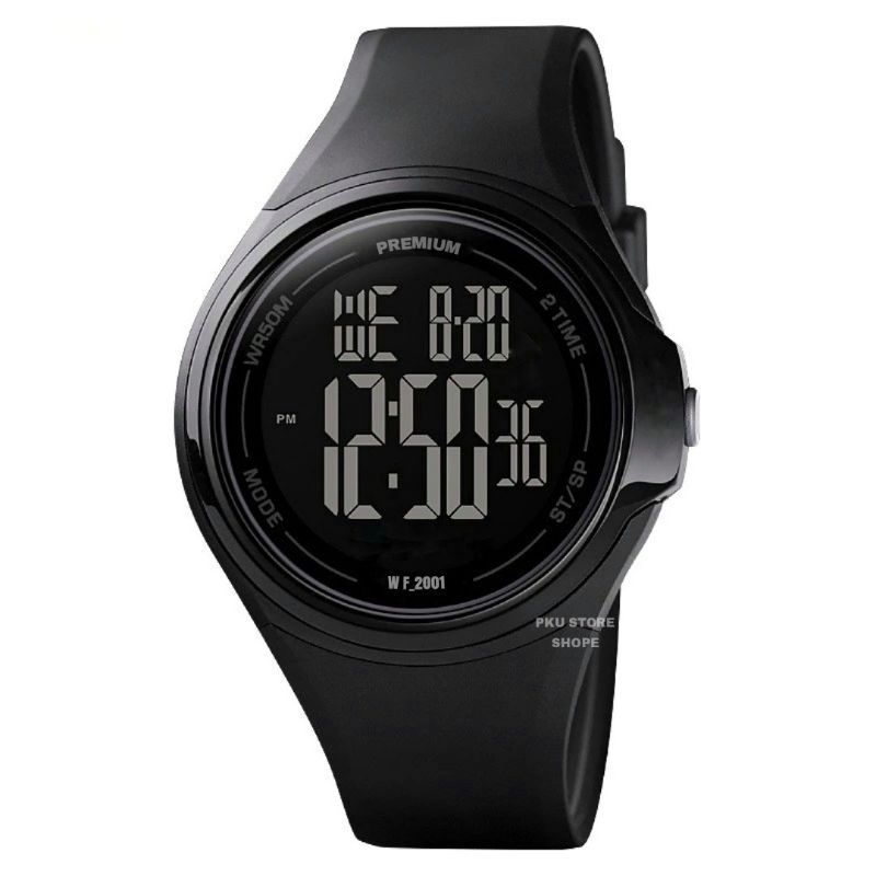 PREMIUM  Jam Tangan Pria Original Waterproff Digital Strap Rubber Free Box // Jam Tangan Fashion Pri