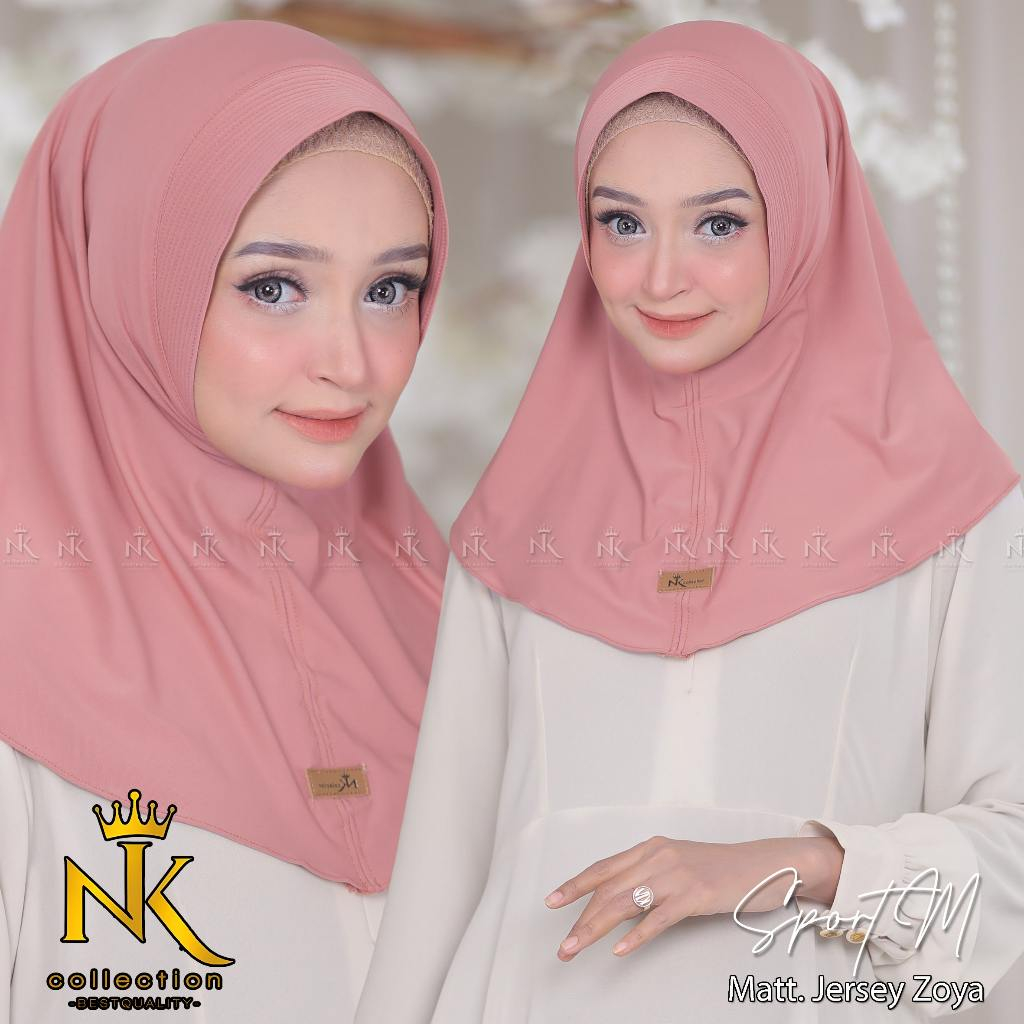 Jilbab sport M Jersey Zoya By NK Collections
