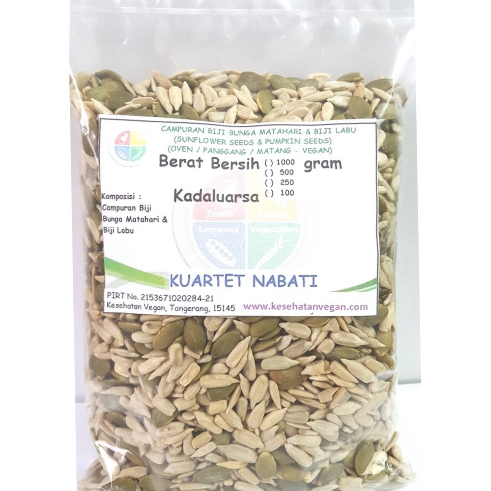 

PAKET LENGKAP 5gr Roasted Campuran Biji Labu Pumpkin Seed Biji Bunga Matahari Sunflower Seed Panggang