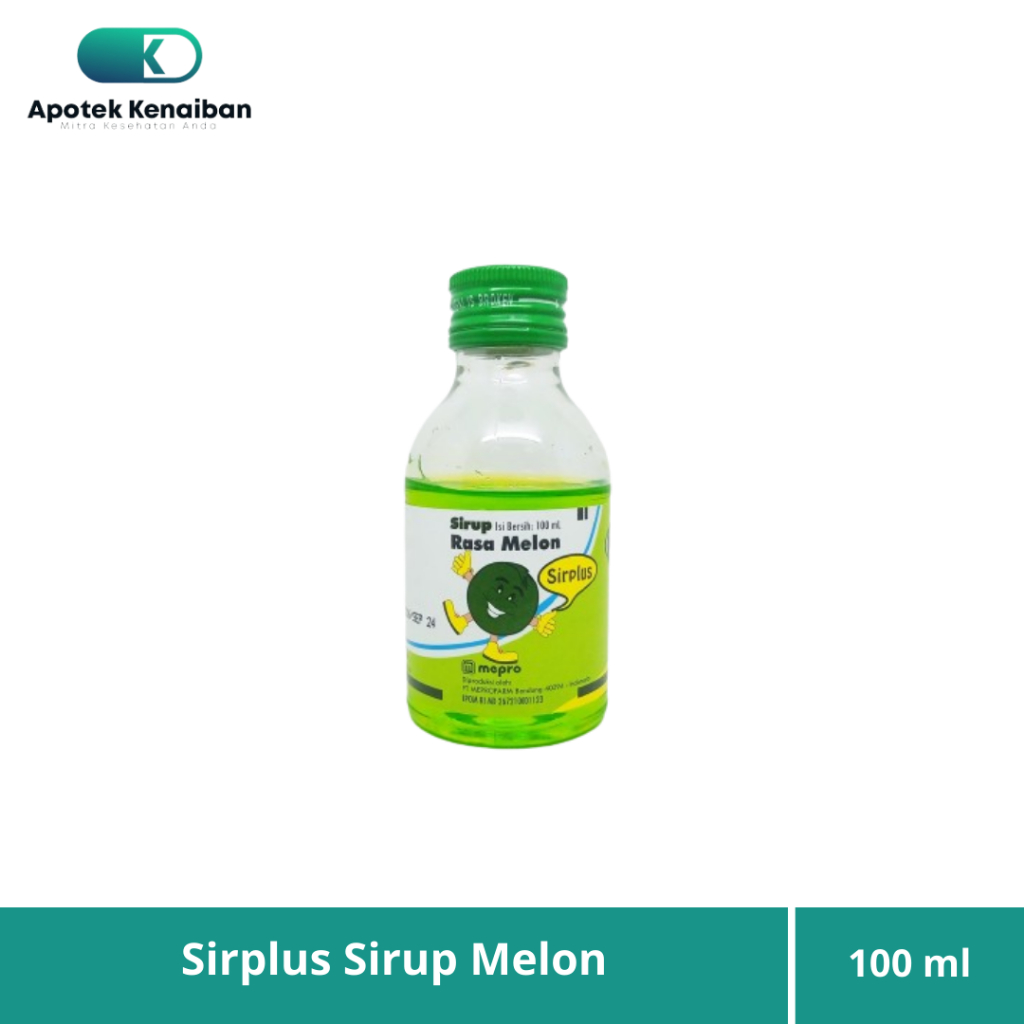 

SIRPLUS SIRUP RASA MELON 100 ML / PEMANIS OBAT