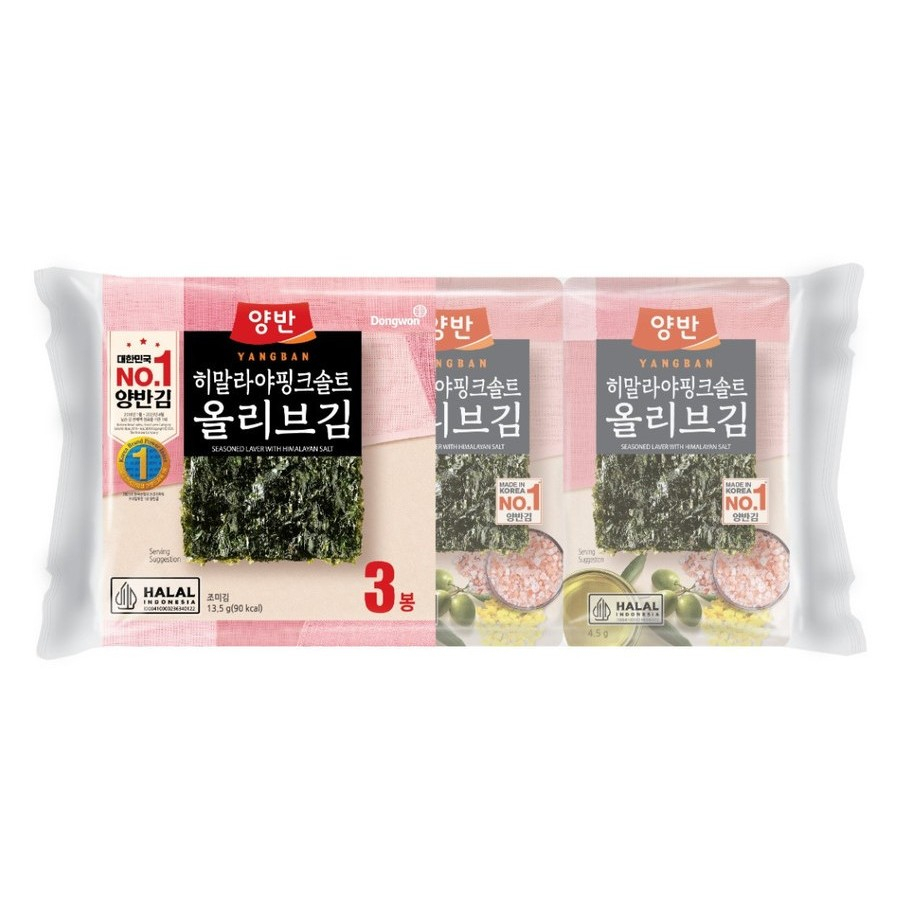 

Dongwon Seasoned Laver With Olive Himalaya Salt 13.5gr