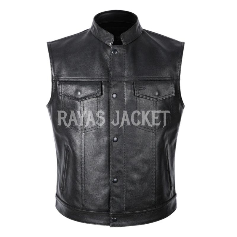 Rompi semi kulit / rompi rider / rompi motoran / rompi touring