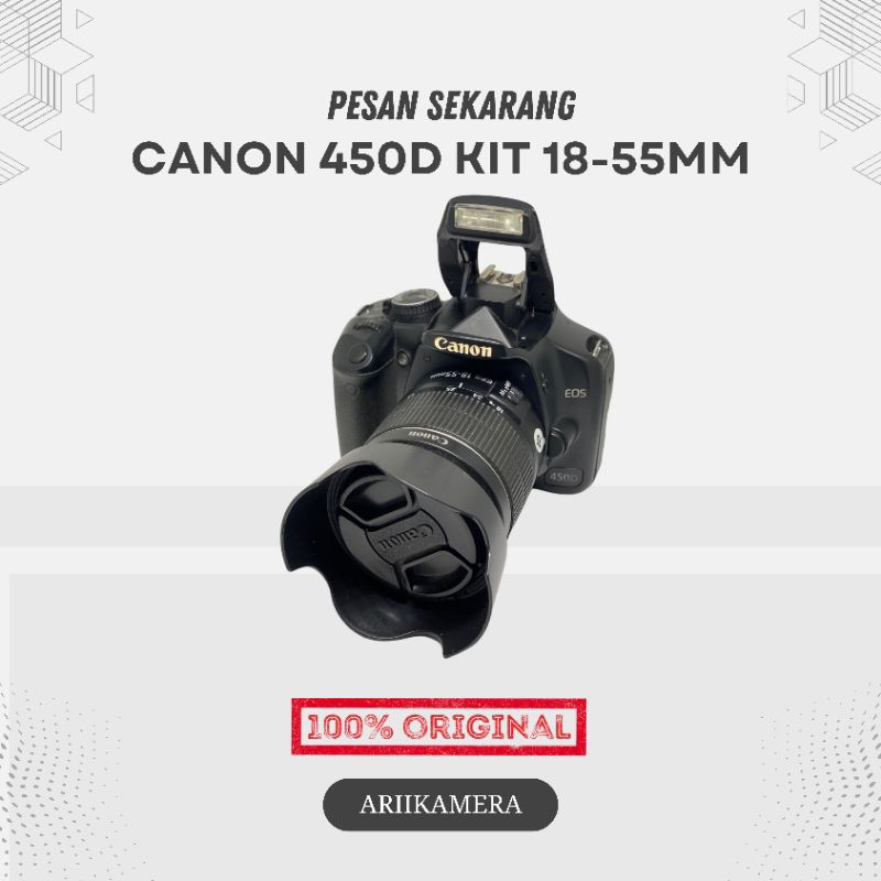 CAMERA CANON EOS 450D LENGKAP BANYAK BONUS