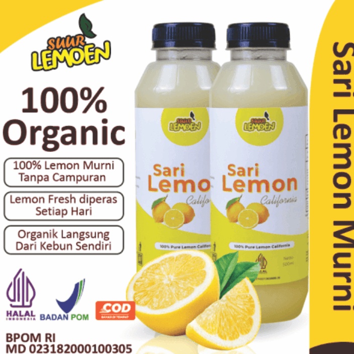 

Dijamin Ori 1 Liter Fresh Sari Lemon Murni Jus Untuk Diet Pelangsing Badan Detox Alami Dengan Bahan Lemon California by Suur Lemoen ID