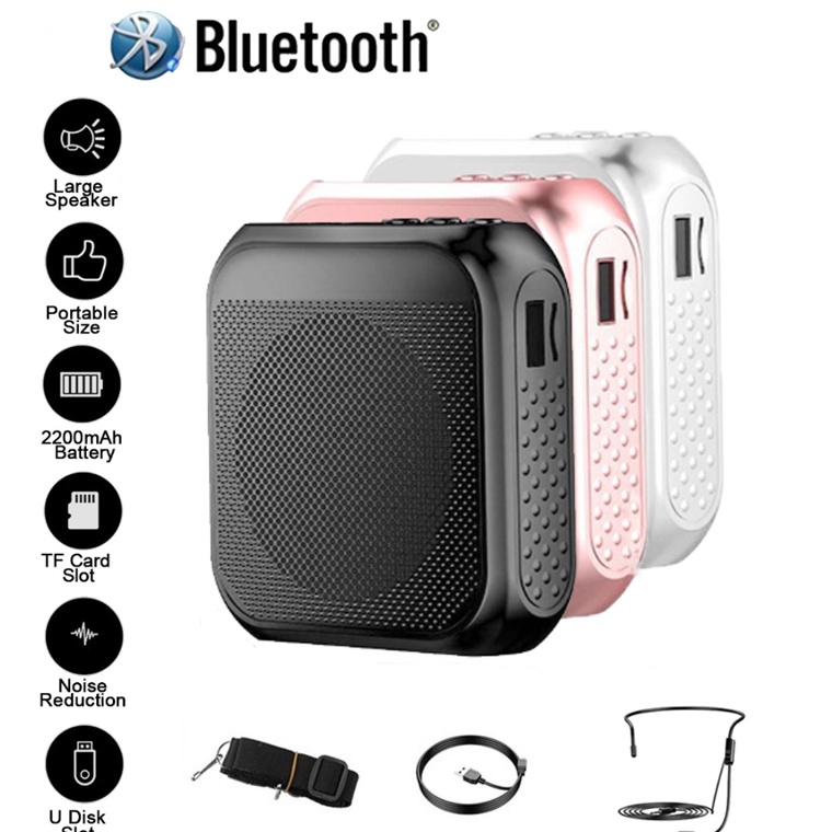 Speaker Pinggang Speaker Bluetooth mini speaker dan mic blutooth portable speaker megaphone mic wire