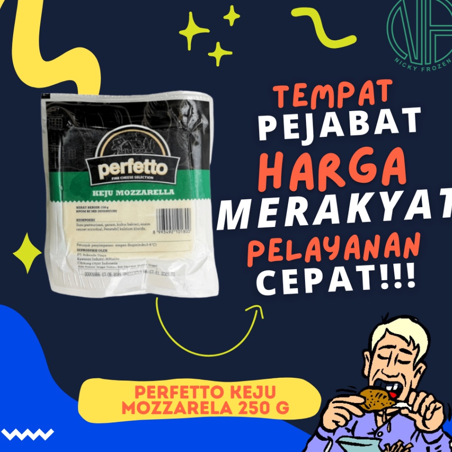 

DISKON PERFETTO KEJU MOZZARELLA 25 G TERMURAHH