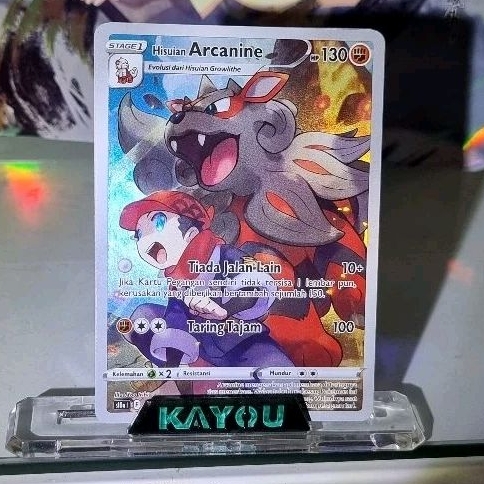 Kartu Pokemon TCG Indonesia Original Hisuian Arcanine CHR 075/071