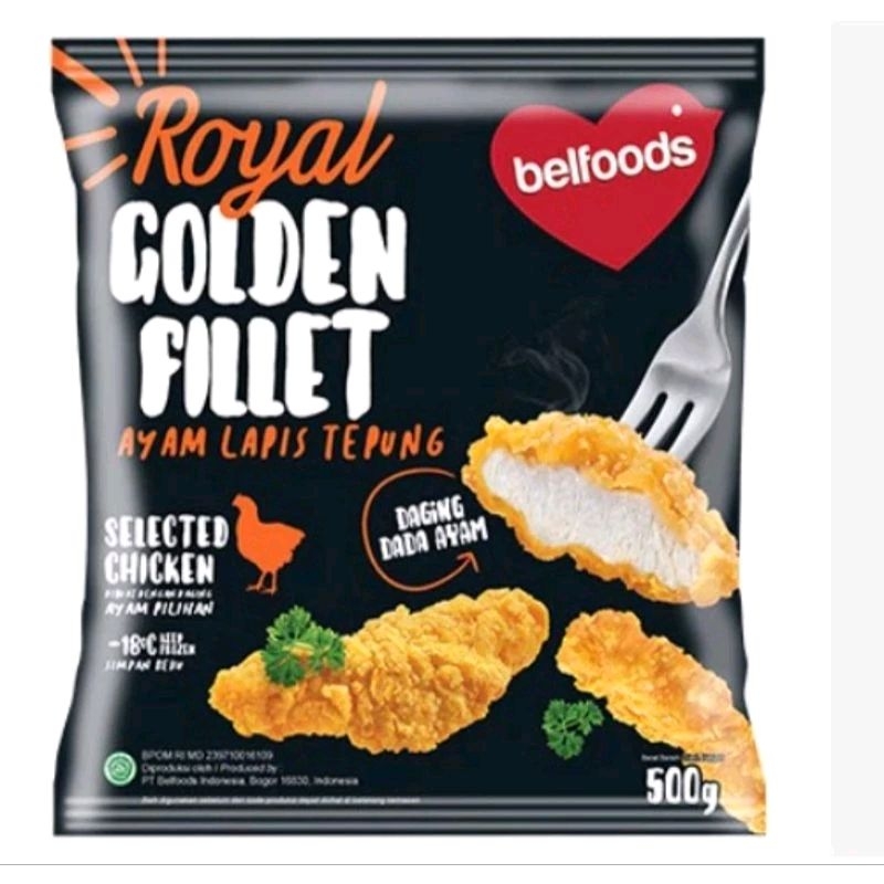 

Royal Golden Fillet Belfoods 500 Gr/ Royal Golden fillet Premium from Tender Chicken Breast 500 gram