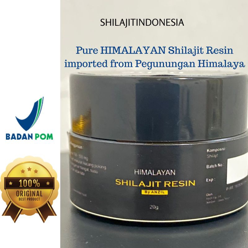 HIMALAYAN SHILAJIT RESIN 20GR ORIGINAL BOOST ENERGY