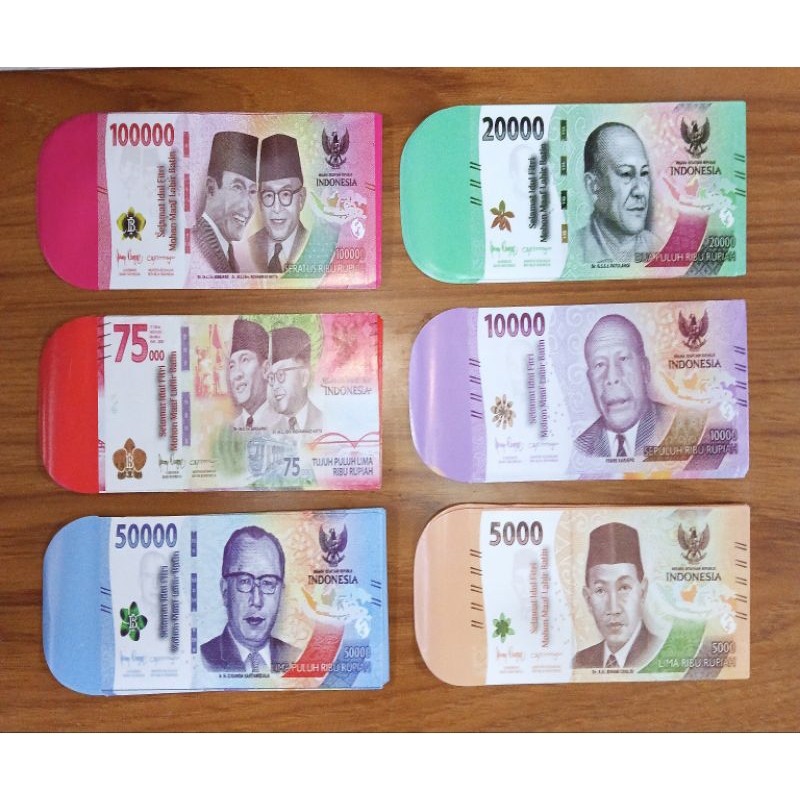 

AMPLOP ANGPAO AMPAO LEBARAN KARAKTER UANG (13.5x7cm)