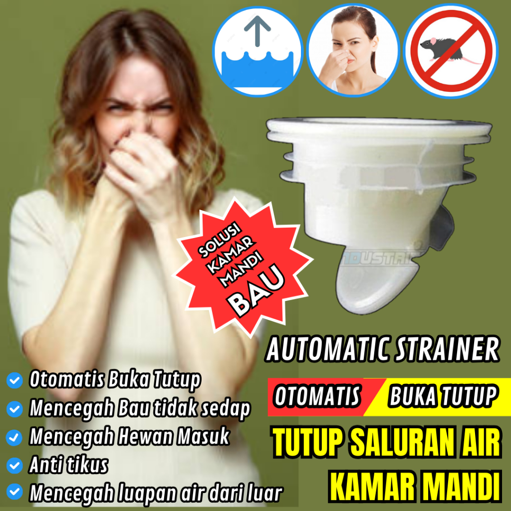 Solusi Serangga Masuk Drainase Saluran Air Kamar mandi Otomatis Buka Tutup
