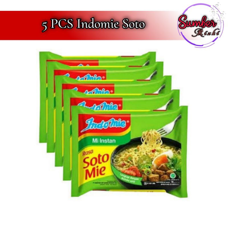 

PAKET 5 PCS Indomie Soto Mie Kuah