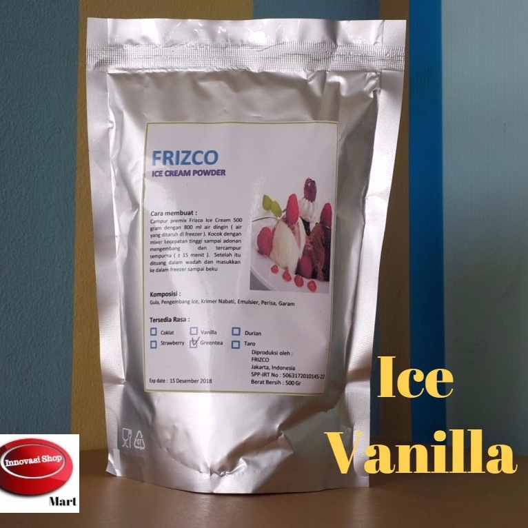 

Stok terbaru VANILLA Ice Cream Frizco Instant Powder 5Gr Frisco Bubuk Es Krim hard ice cream VANILA