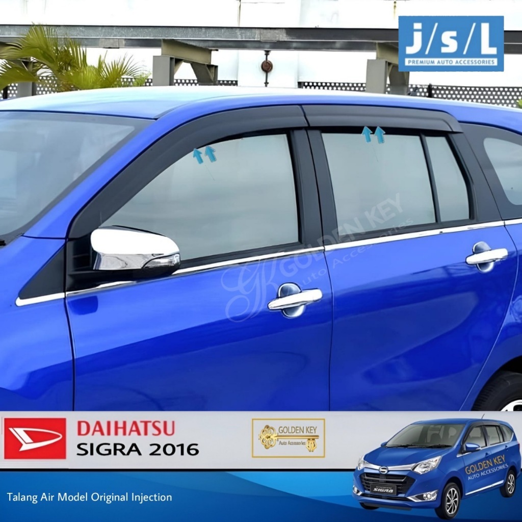 JSL Talang Air Sigra 2016 Side Visor Model Original Injection