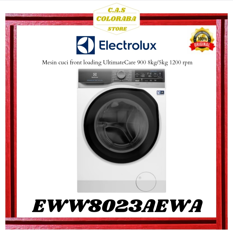 MESIN CUCI ELECTROLUX EWW8023AEWA MESIN CUCI FRONT LOADING 8 KG DRYER 5 KG INVERTER EWW80 EWW8023