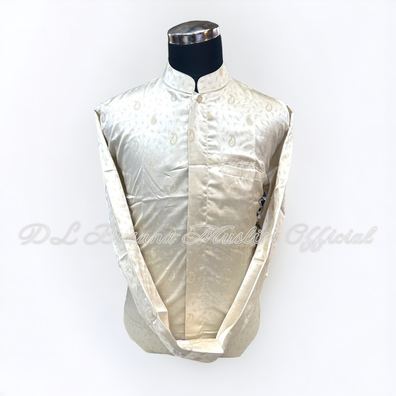 Kemeja Koko Pria WARNA Kuning Gold, Baju Muslim DL, Baju Muslim Pria DL, Baju Koko Priarna Kuning Mo