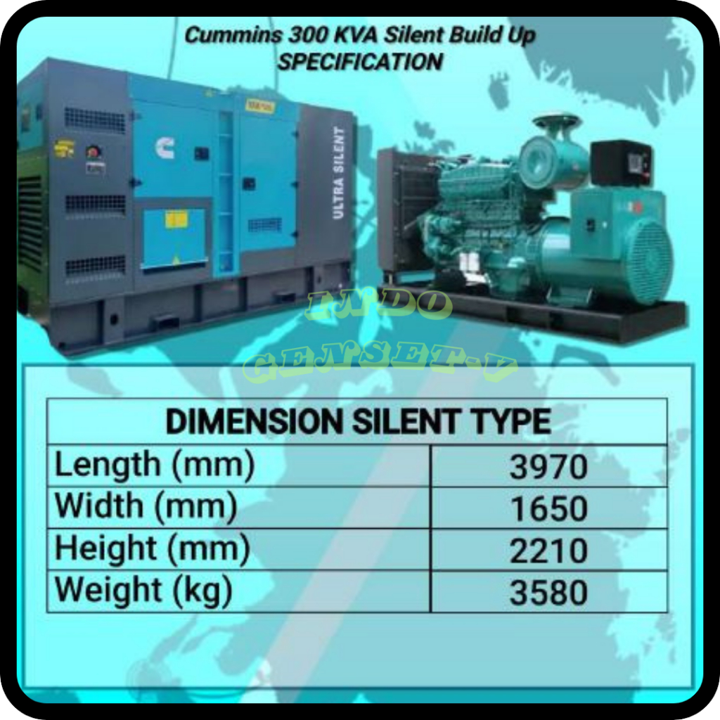 GENSET SILENT 300KVA CUMMINS