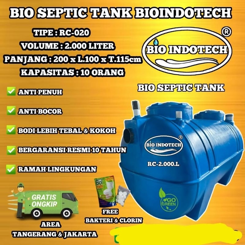 septic tank bio biotank bioseptic tank biotech biofill 2000 liter