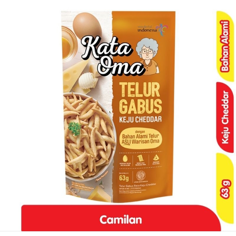 

Kata Oma Telur Gabus Rasa Keju 63 g