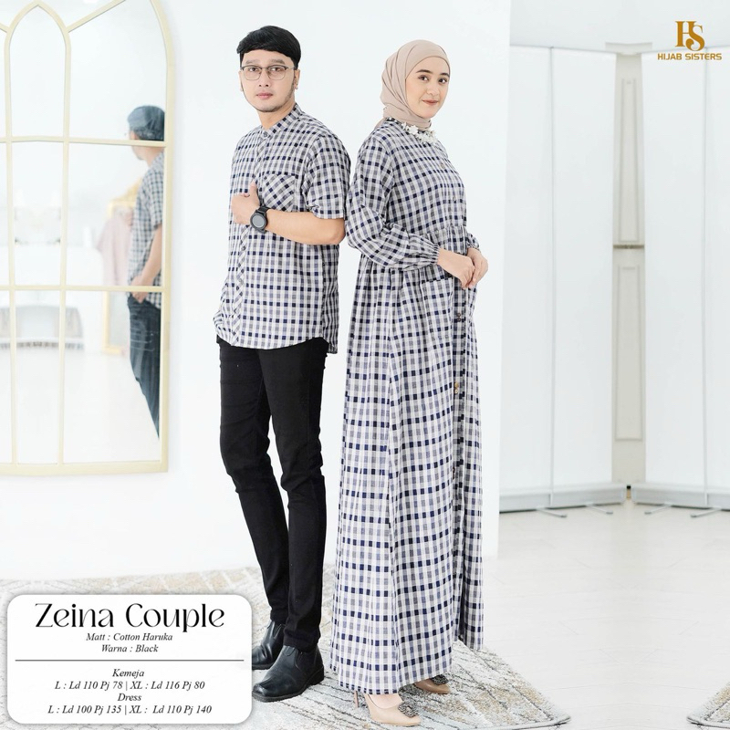 ZEINS COUPLE HIJABSISTERS - GAMIS COUPLE KOTAK KOTAK
