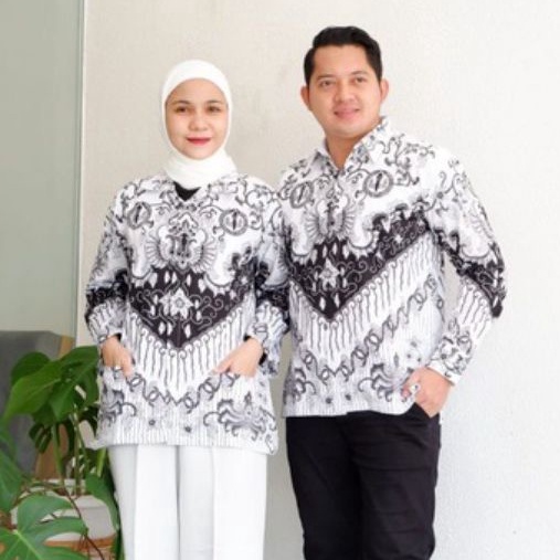 COD TERMURAH Baju seragam PGRI pria wanita terbaru Bahan BSY Standar Pemerintah