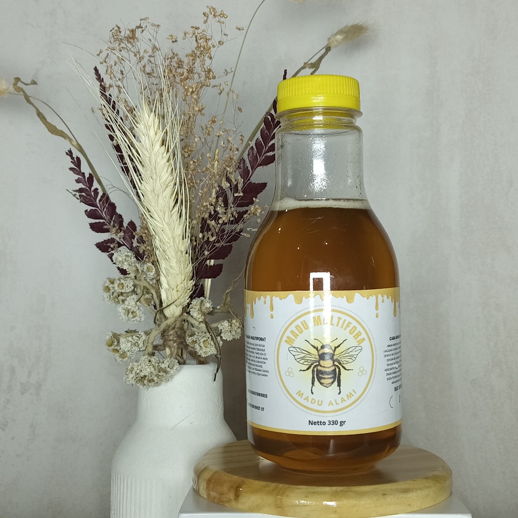 

Madu Asli Multiflora 100% Murni Minuman Kesehatan Herbal Termurah | Madu Cair Alami Nektar Multiflora 330 ml Premium Super Pure Natural Raw Honey