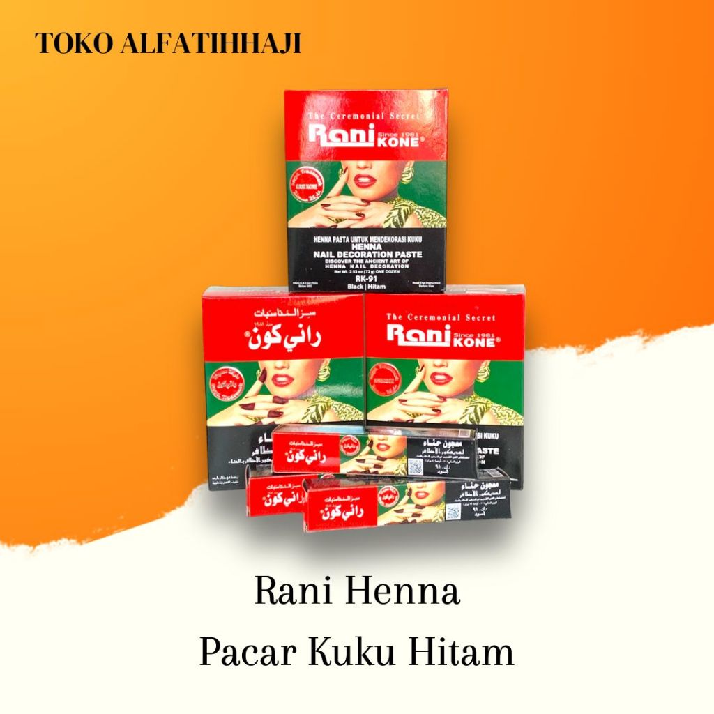 Henna Rani Kuku Warna Hitam Rani Kone Nail