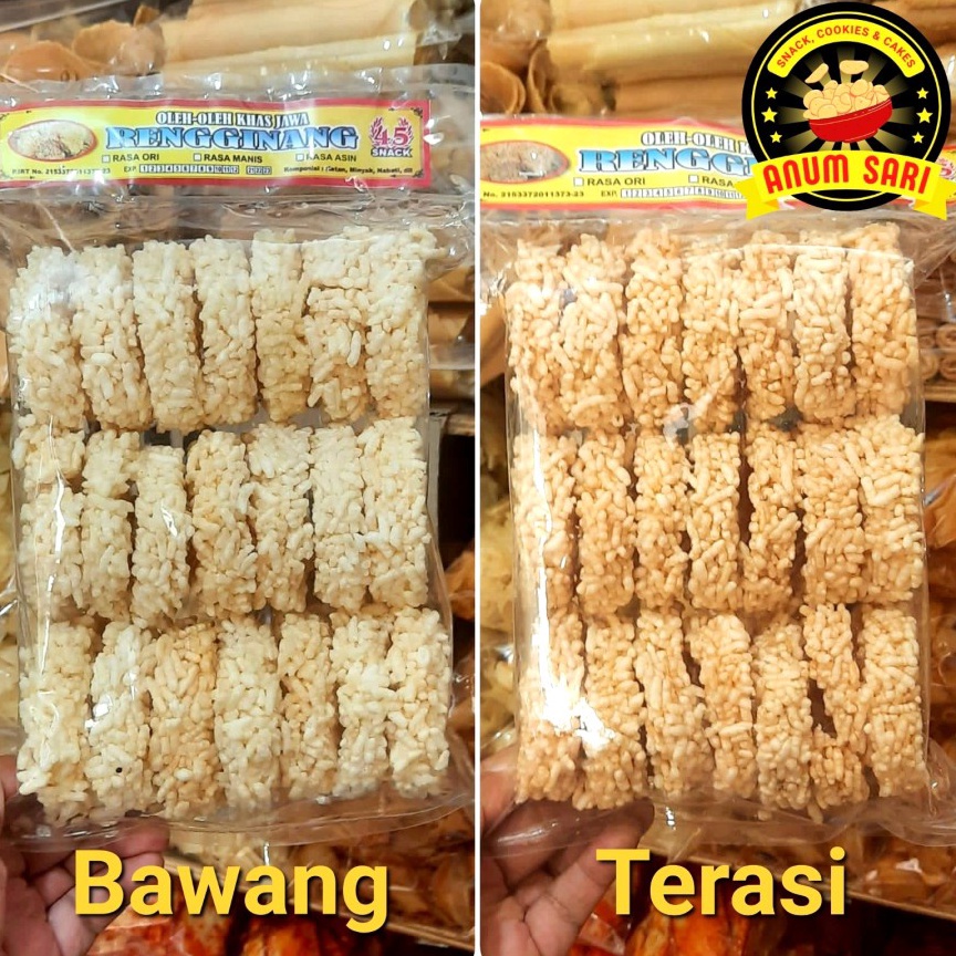 

PAKET LENGKAP Rengginang MATANG bawang terasi Asli Solo Anum Sari