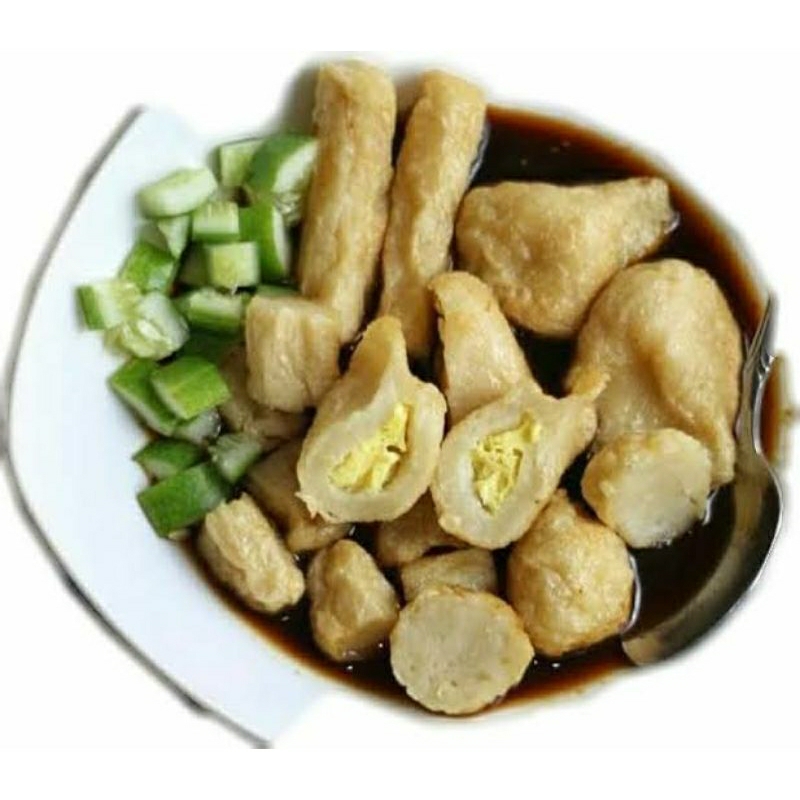 

Pempek Seribu pempek ikan Palembang Telor adaan lenjer kulit vacum isi 25pcs