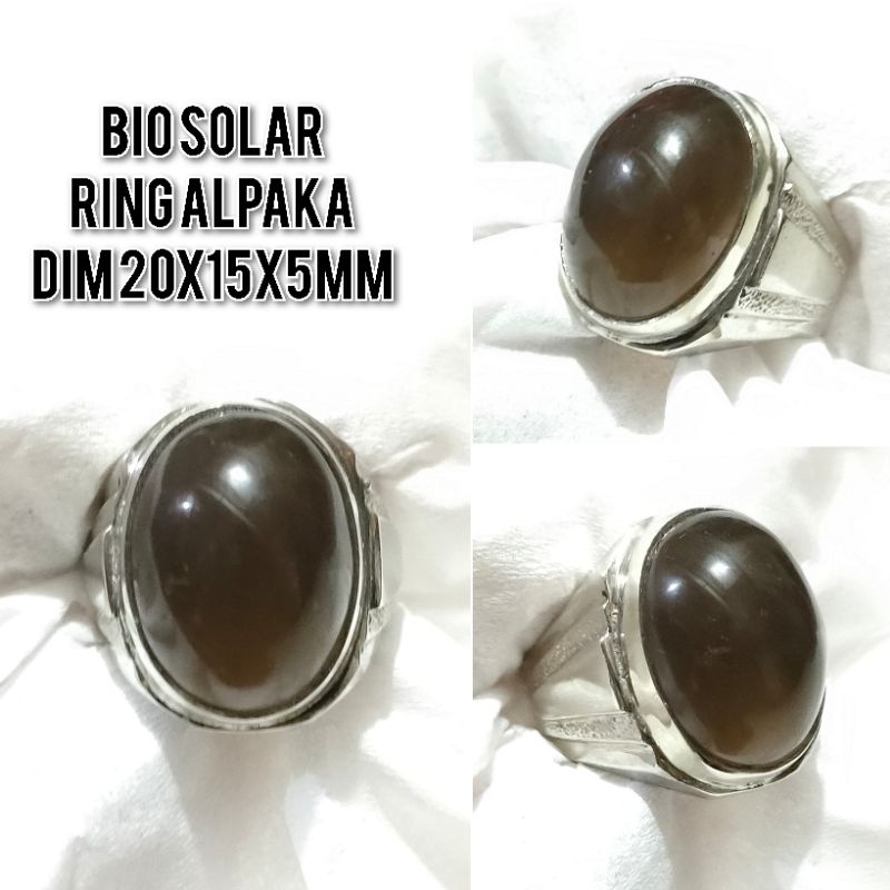 CINCIN BATU BIO SOLAR SOLOK RING ALPAKA