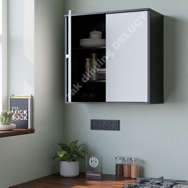 Kitchen Set Atas 2 Pintu Kitchen Set Minimalis Rak Dapur Serbaguna Tempel Dinding Gantung Multifungs